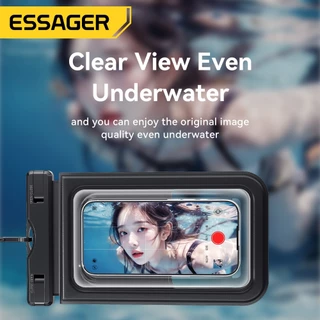 Essager IPX8 กระเป๋ากันน้ำโทรศัพท์มือถือ กระเป๋ากันน้ำโทรศัพท์มือถือจอทัชสกรีน
