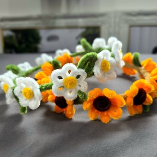 มงกุฏดอกไม้ทำจากลวดกำมะหยี่