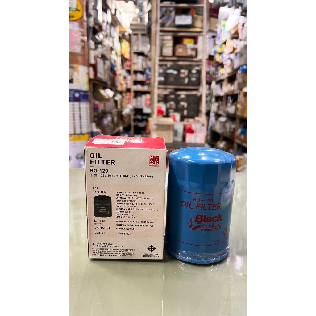 ยี่ห้อ BLACK CLUB ❗️กรองเครื่อง / ไส้กรองน้ำมันเครื่อง TOYOTA  ❗️3K / 4K / KE10 / KE70 โตโยต้า  เบอร