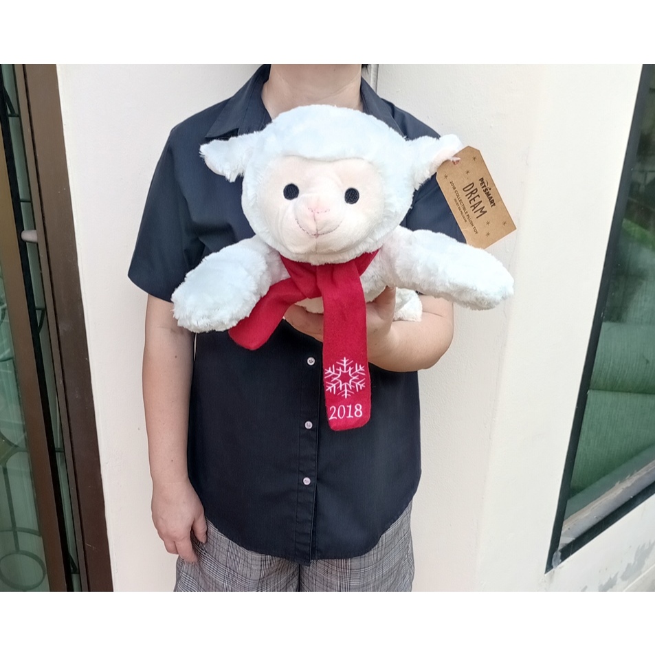 ตุ๊กตาแกะ ขนนุ่ม รุ่นปี 2018 Petsmart Dream White Sheep ขนาด 16 นิ้ว ป้าย Pacific Coast