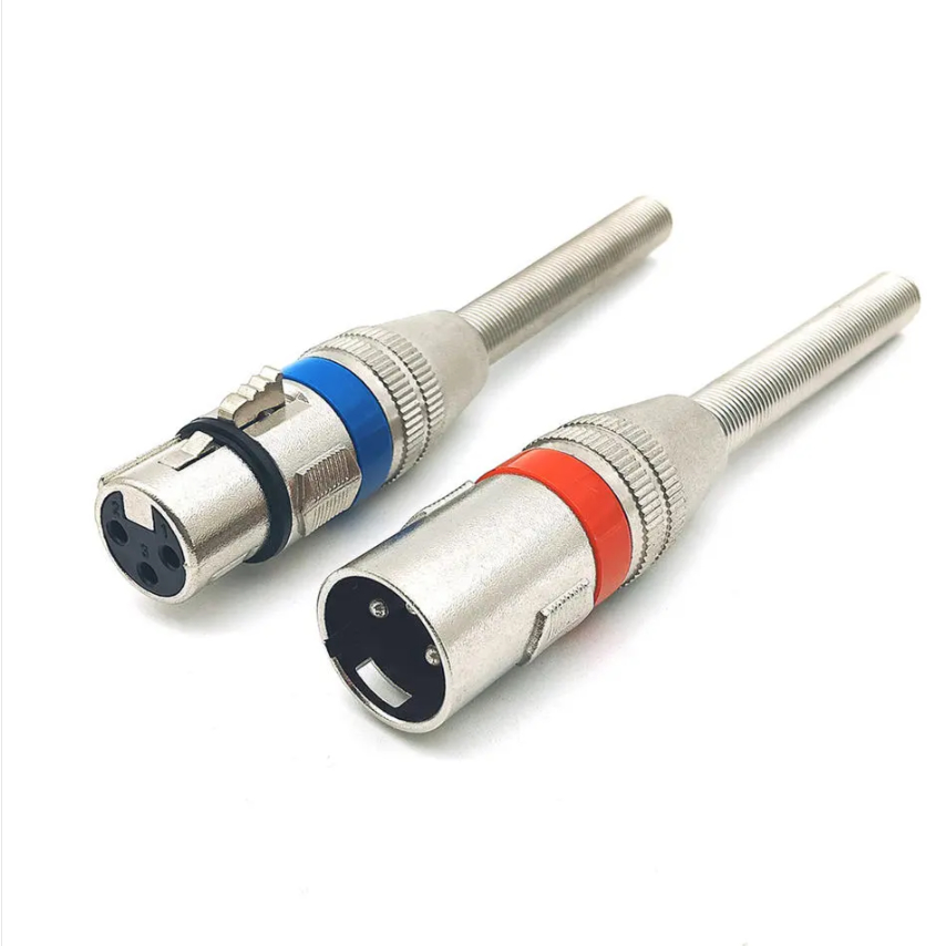 🎤✨ พร้อมส่ง! แจ็ค XLR 3 Pin (ตัวผู้ + ตัวเมีย) คู่หูงานเสียงคุณภาพ! 🔊 XLR 3 Pin Female & Male Connector ปลั๊กเชื่อมต่อ