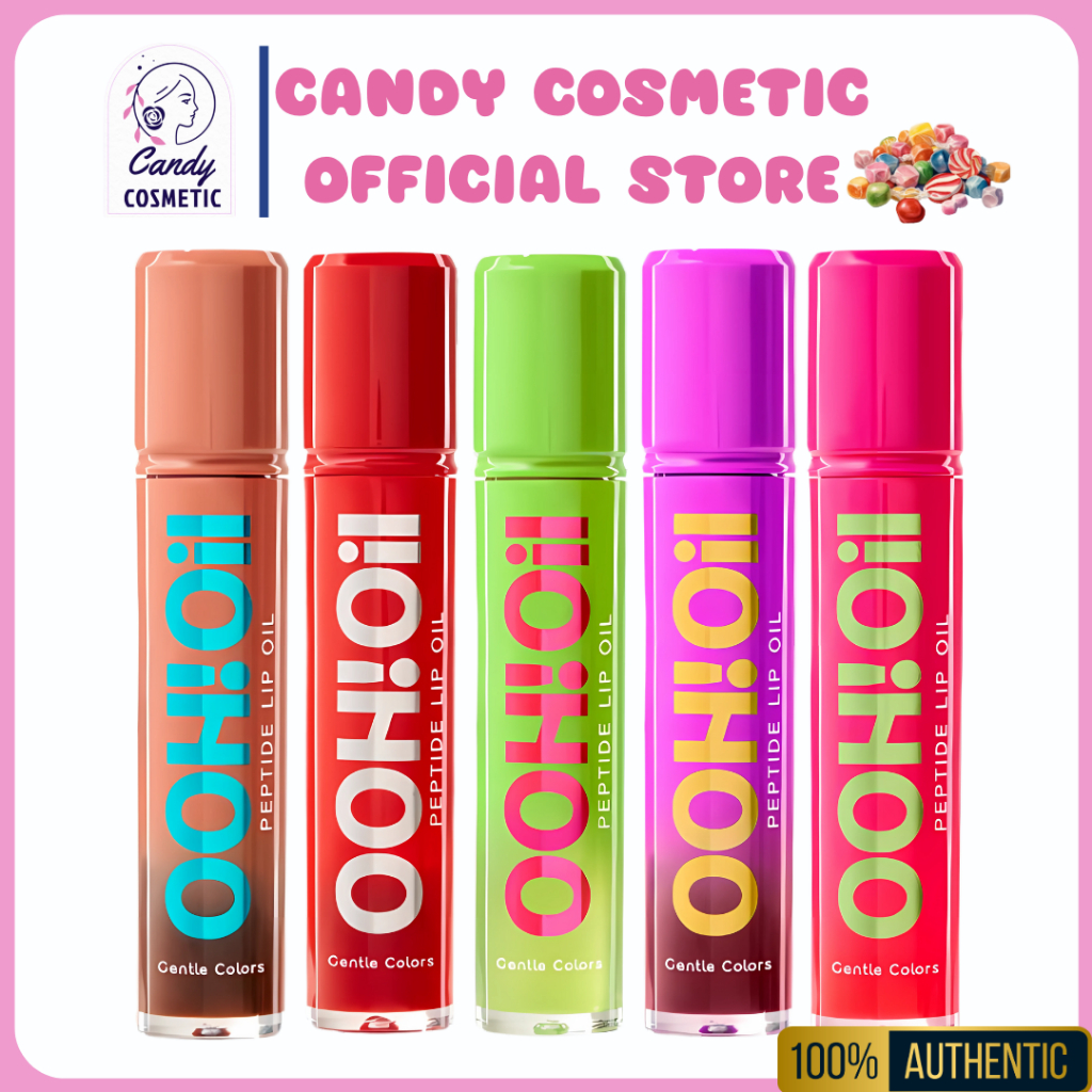 พร้อมส่ง Gentle Colors Ooh Oil Peptide Lip Oil 7g ลิปออยล์ เนื้อฉ่ำบางเบา ไม่เหนอะปาก