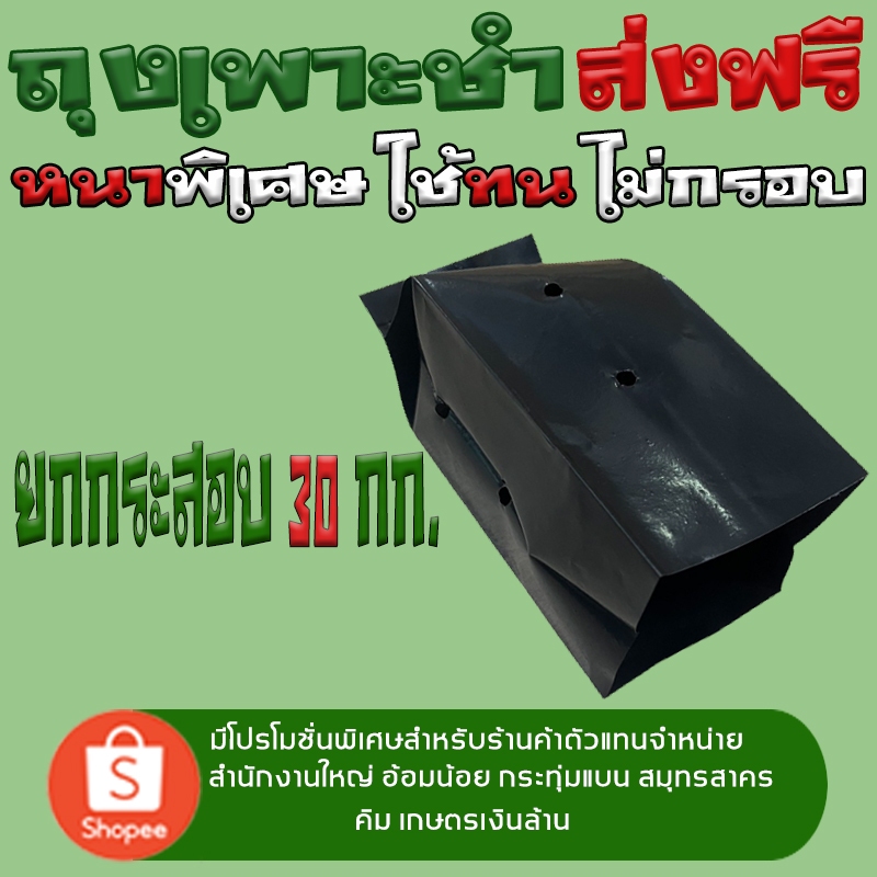[ยกกระสอบ30กก.]ถุงเพาะชำ 1 กก. ส่งตรงจากโรงงาน หนา ทน ถูก By.คิม เกษตรเงินล้าน