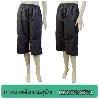 Groomer Apparel กางเกงตัดขนสุนัข เนื้อผ้าร่มสีดำ เอวยางยืด ใ…