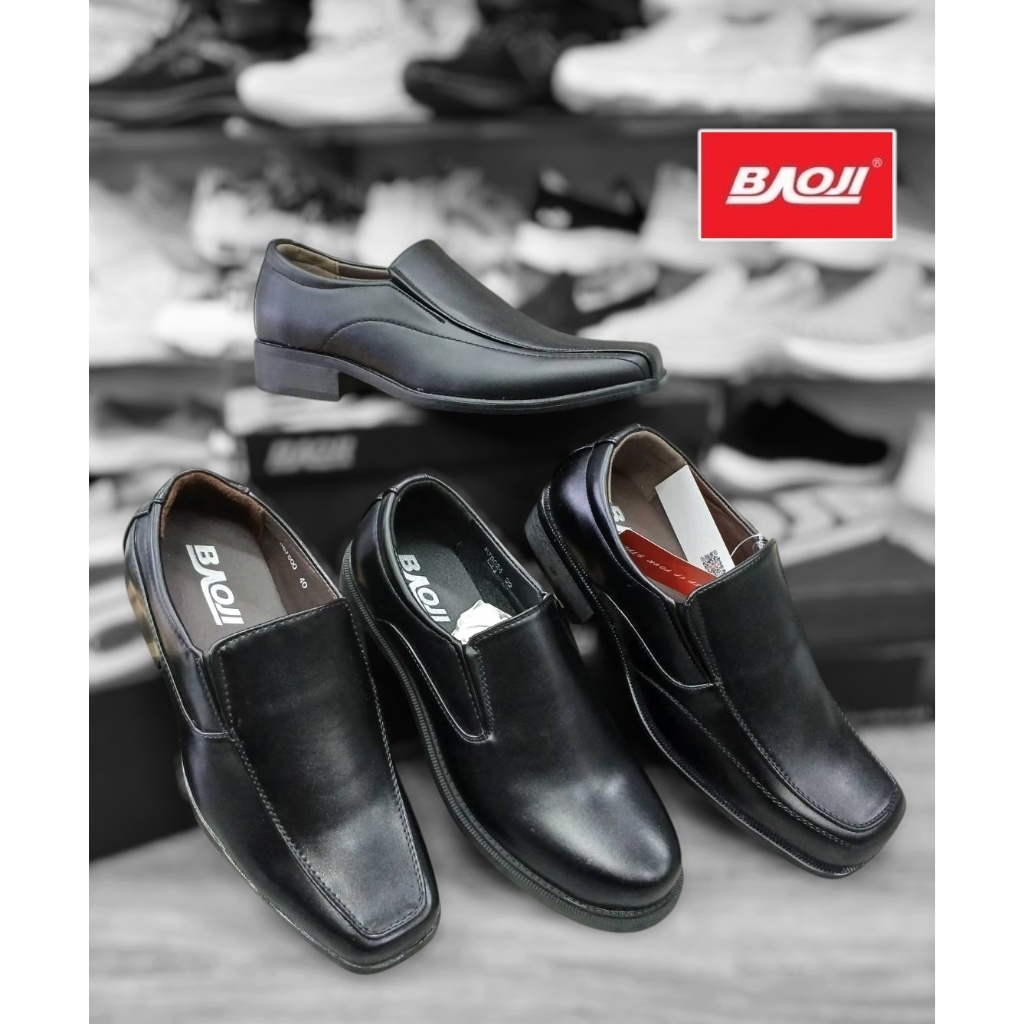 BAOJI บาโอจิ รองเท้าหนังผู้ชาย รองเท้าคัทชูผู้ชาย แบบสวม ไซส์ 36-47