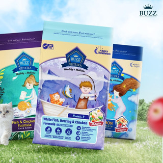 Buzz Netura Holistic Grain Free สำหรับแมวทุกช่วงอายุ 1kg.