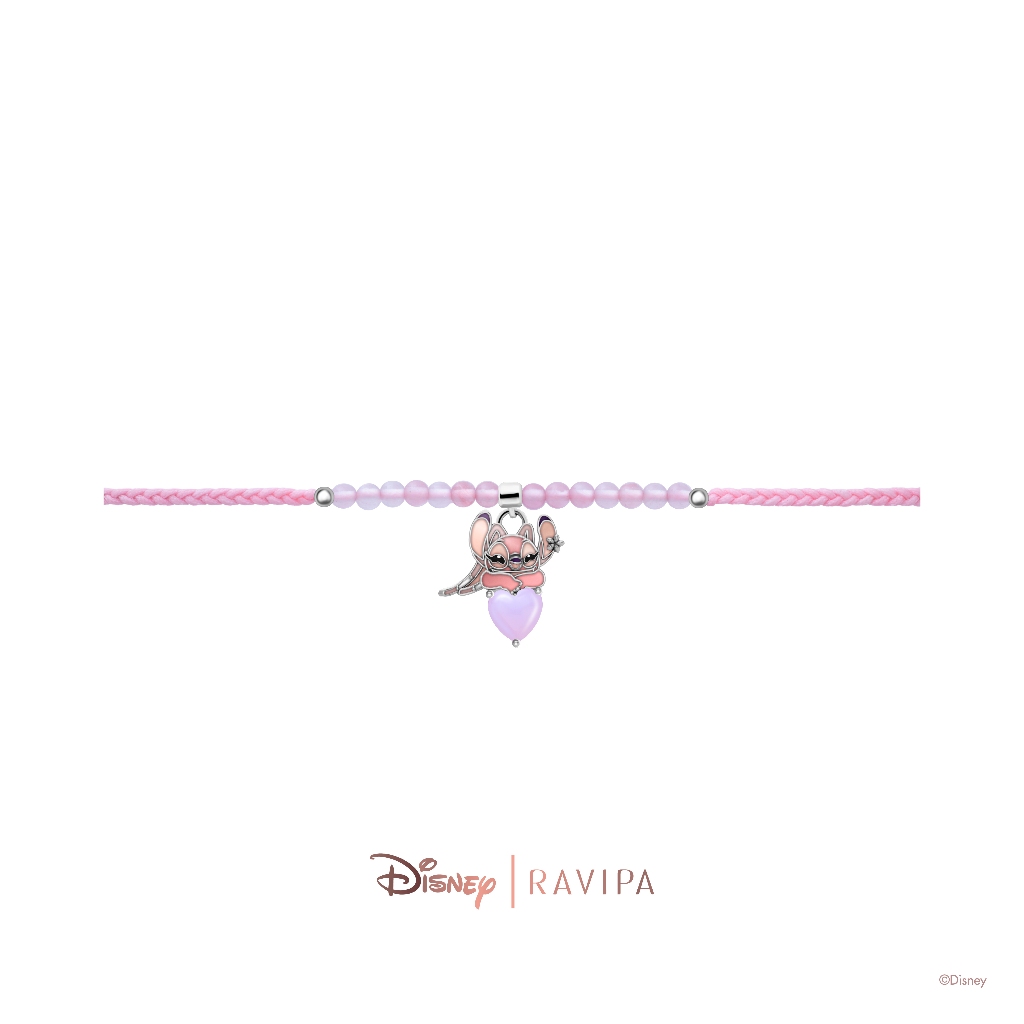 Ravipa | Disney Stitch Angel and Cherry Quartz Bracelet - สร้อยข้อมือ