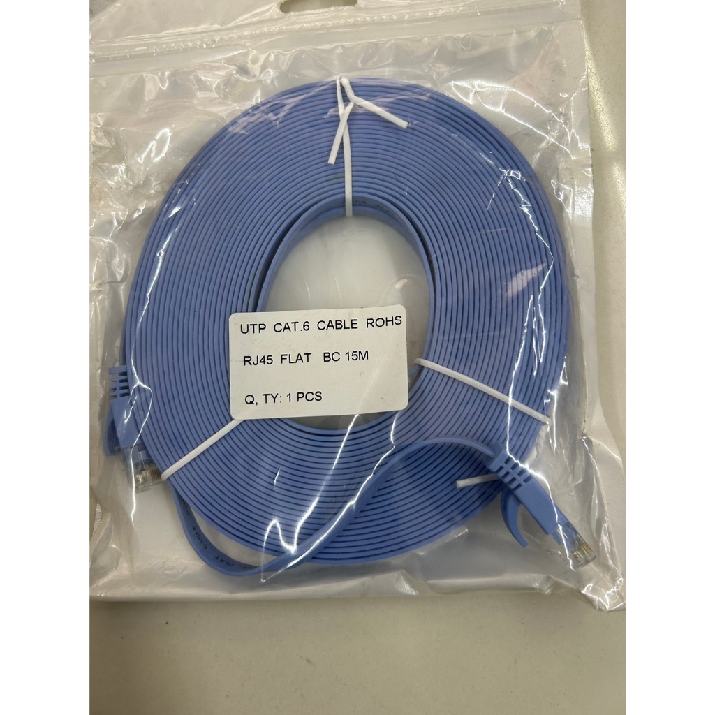 สายแลน แคท 7/ CAT6-5 7 Lan cable/สายแบน ขนาดความยาว3,5,15,20เมตร สายนำสัญญาณใช้เชื่อมต่อกับอุปกรณ์คอมพิวเตอร์ - รูปที่ 6