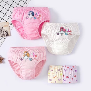 พร้อมสต็อก Minnie 5 ชิ้นกางเกงในสําหรับเด็กผู้หญิง 2-13 ปี เก่าผ้าฝ้ายการ์ตูน คุโรมิ ชุดชั้นในสําหรับเด็ก