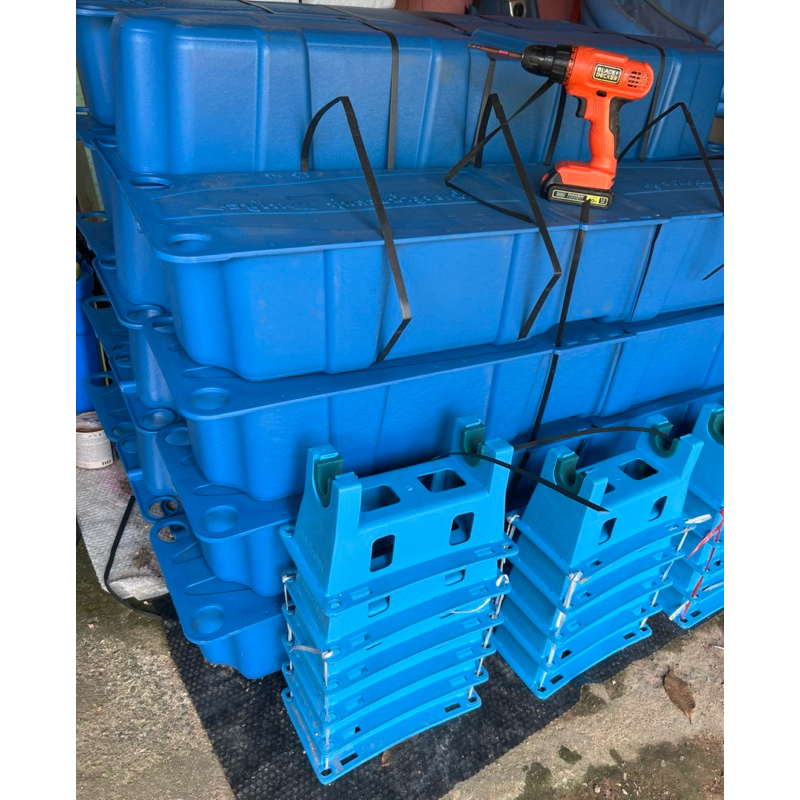 ทุ่นเป่า ทุ่นพลาสติกลอยน้ำ คัดเกรดA หนาทน  ขนาด 8 นิ้ว 1/2 ครึ่ง สำหรับใช้งานบ่อกุ้ง บ่อปลา บ่อบำบัดน้ำ วางเครื่องสูบน้ำ - รูปที่ 2