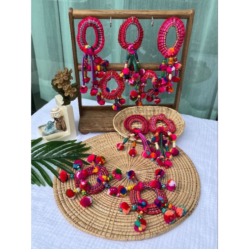 ยางรัดผมแฮนด์เมดผ้าทอมือชาวดอย