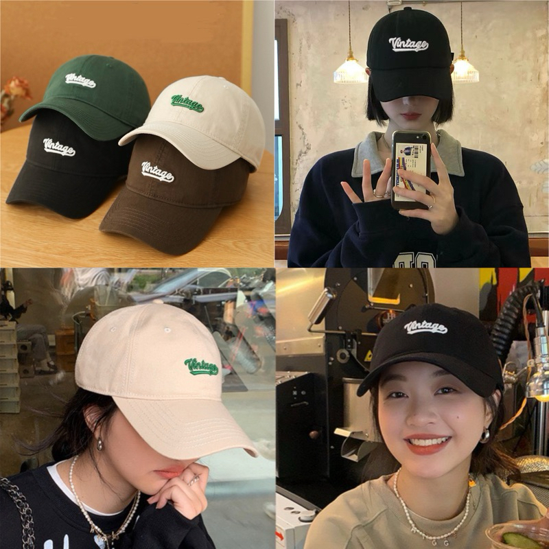 (EP) หมวกแก๊ปกันแดด cap (ป้ายvintage)