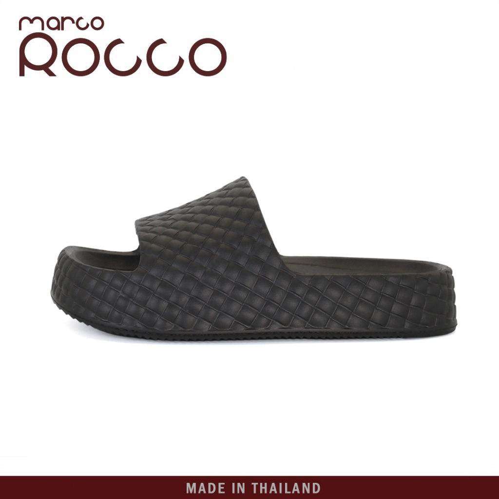 Marco Rocco ป้องกันการลื่นไถล กันน้ำ รองเท้าสุขภาพ ความหนา 3CM EVA รองเท้าแตะผู้ชายและผู้หญิง MR8021 Size 36-41