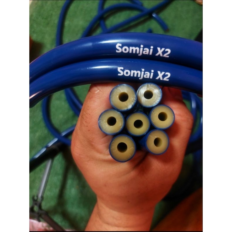 ยาง Somjai X2. 13/14/15/16 มิล ยืดหยุ่นดี ความยาว 1.20 ซม