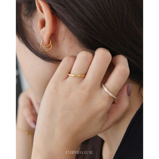 A.piece แหวน Everyday Luxe collection (waterproof) : [stainless steel] Tennis ring
