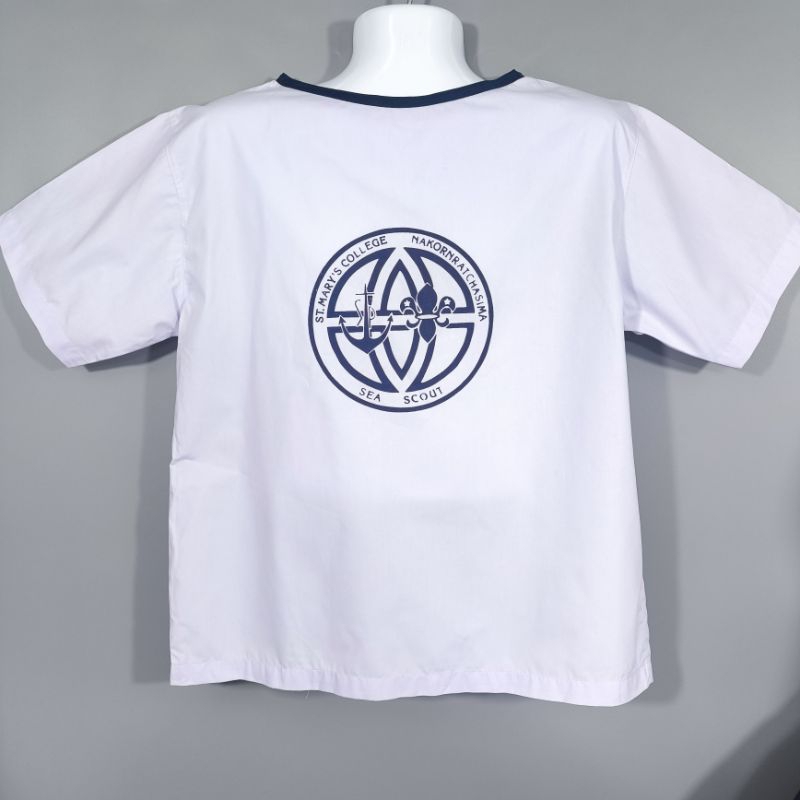 มือสอง เสื้อนักเรียน ลูกเสือเหล่าสมุทร โรงเรียนมารีย์วิทยา นครราชสีมา อก 44 ชุดนักเรียน