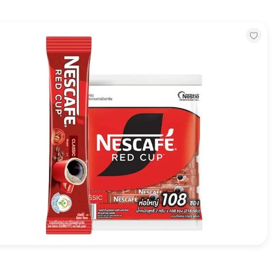 เนสกาแฟ เรดคัพ กาแฟสำเร็จรูป 2 ก. 108 ซอง