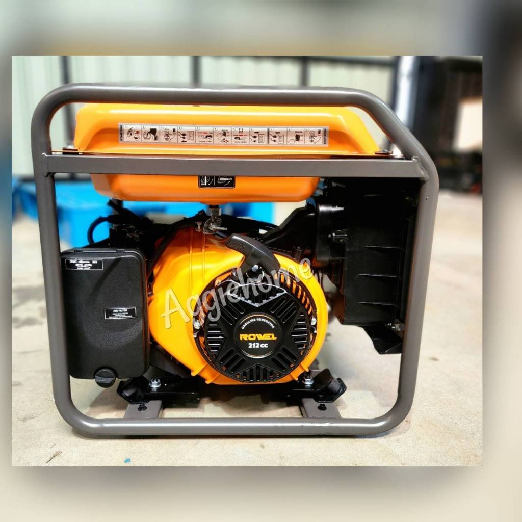 ROWEL เครื่องปั่นไฟ รุ่น RW3500Ri 220V. 7HP 3.5kW. เครื่องยนต์ 4 จังหวะ เบนซิน อินเวอร์เตอร์ เครื่อง