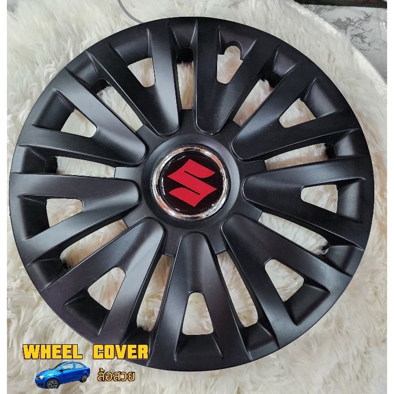ฝาครอบล้อกระทะลายแต่ง เซเลริโอ้14นิ้วNo63Sดำด้านงานสวยดำ