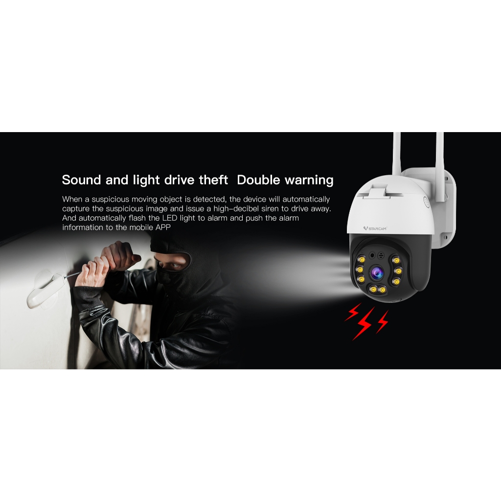 Vstarcam CS64 WIFI IP Camera ความละเอียด 3MP กันน้ำได้สำหรับนอกบ้าน กล้องวงจรปิด ไร้สาย Wifi IPCamera wireless