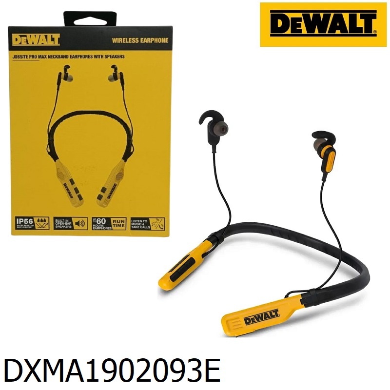 DEWALT หูฟังบลูทูธแบบคล้องคอ 2-in-1 รุ่น DXMA1902093E