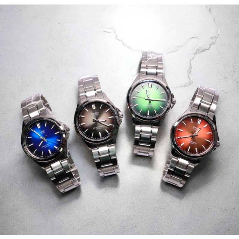 นาฬิกาผู้ชาย Casio MTS-RS100D Solar   (กล่องดำ) กระจกแซฟไฟล์  แท้ประกันศูนย์ cmg 1 ปี