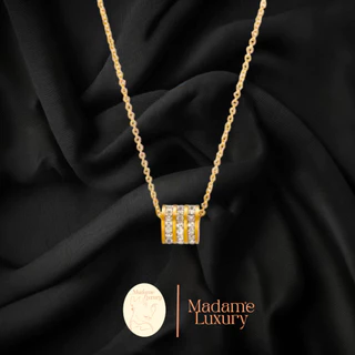 Madame luxury วงล้อสีทองเสริมโชค สร้อยคอแฟชั่น รหัสสินค้า N93-2