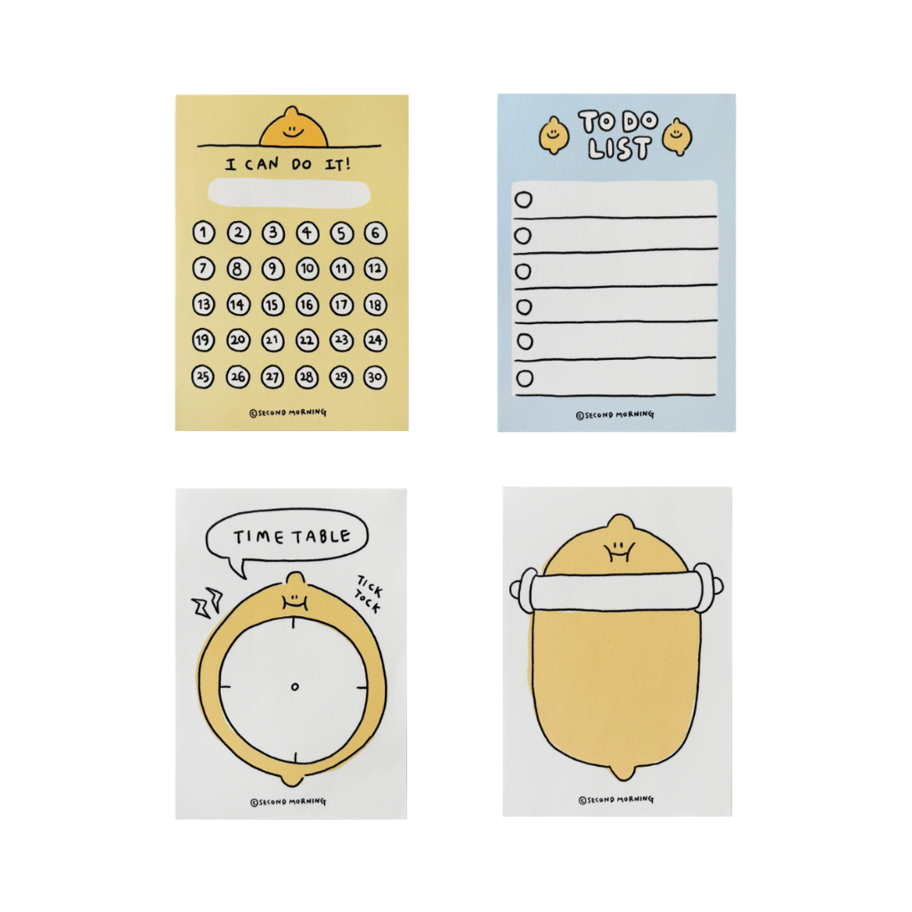 SECOND MORNING Notepad กระดาษโน๊ต