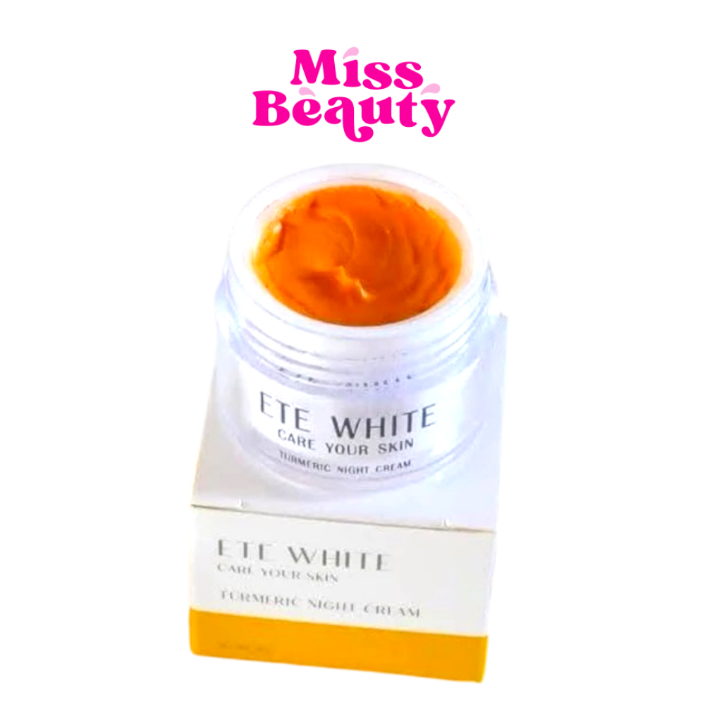 (กระปุก) Ete White Turmeric เอเต้ไวท์ เทอเมอริค ไนท์ ครีม  "ครีมเอเต้ ไวท์ ขมิ้นหอม" 10 กรัม