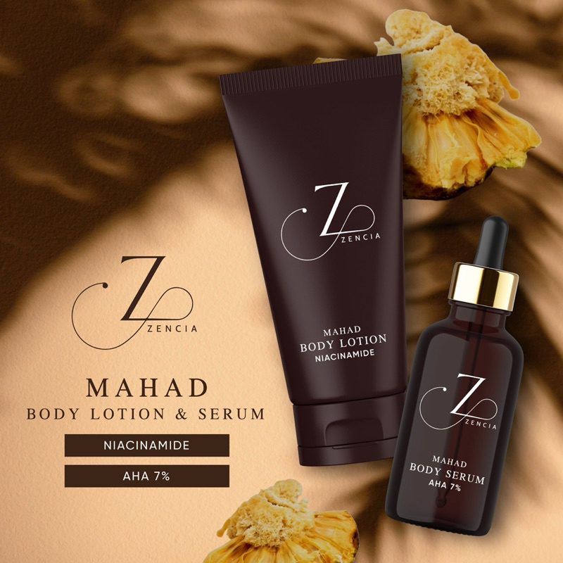 body lotion B3 & serum aha7% zencia