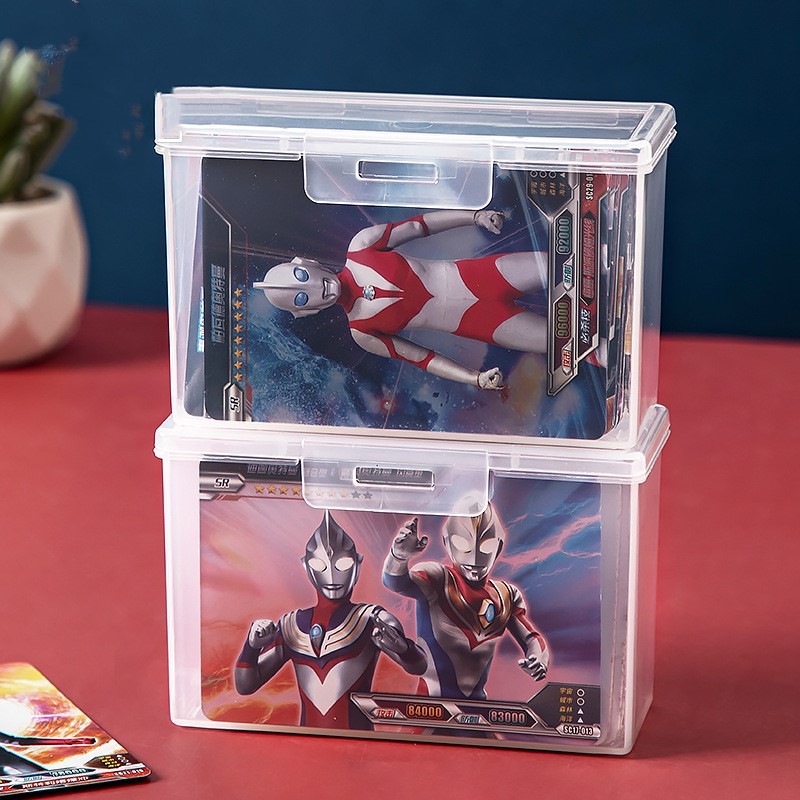 กล่องเก็บการ์ด 220 มล. กล่องเก็บฝุ่นและกันน้ํา วัสดุพลาสติกพร้อมตัวล็อคกล่องเก็บความจุขนาดใหญ่ - รูปที่ 2