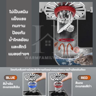 (ของแท้100%)ฝาครอบท่อระบายน้ําวาล์วเปิดปิดAnhydrous อุดตันท่อระบายน้ำ ตะแกรงท่อระบายน้ำ ระบบน้ำ ห้องน้ำ