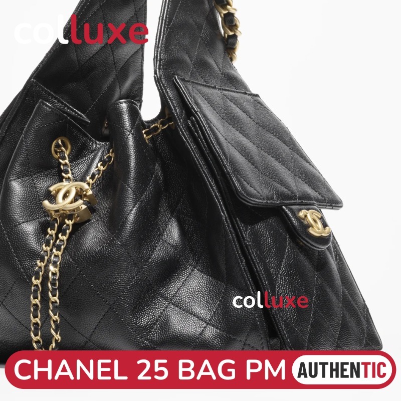 25C 👜ชาแนล Chanel 25 Hobo Bag PM 30cm กระเป๋ากุ๊ย Shoulder Bag