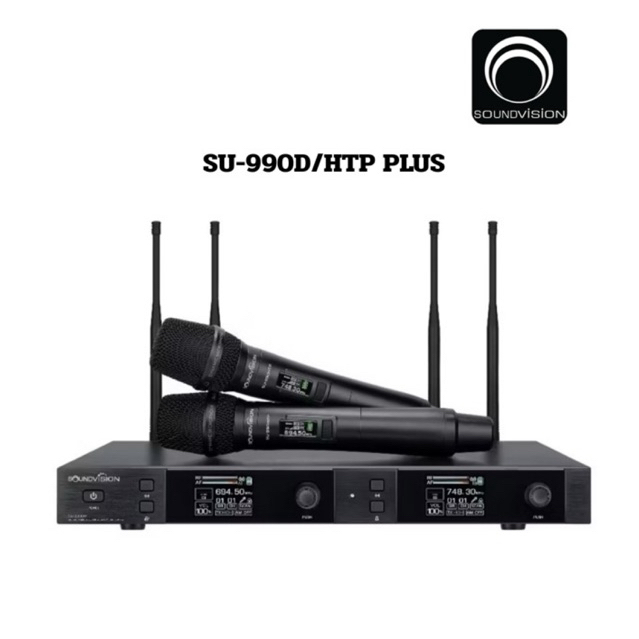 ไมค์ลอย SOUNDVISION SU-990D/HTP ชุดไมค์ลอยถือคู่ ระบบดิจิตอล ย่านUHF 180 CH