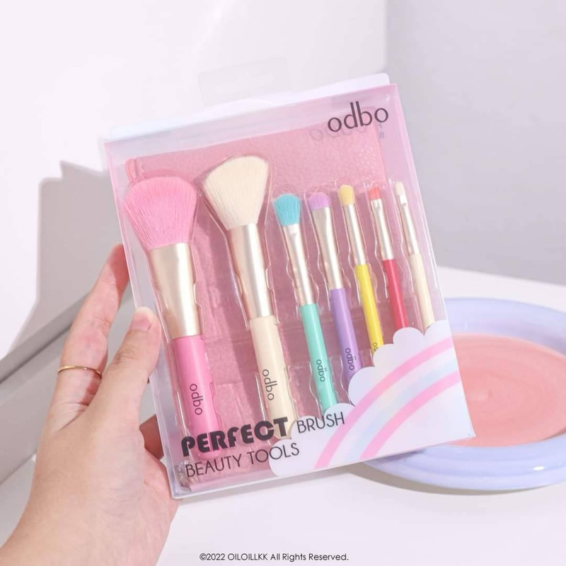 เซตแปรงแต่งหน้า 🍭ODBO Perfact brush beauty tools (พร้อมกระเป๋า)