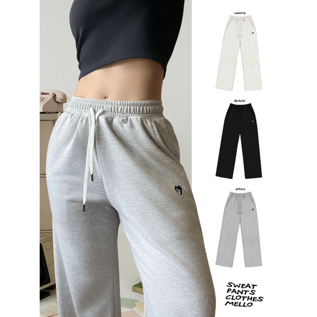 Clothesmello | Elastic Waist Sweat Pants
