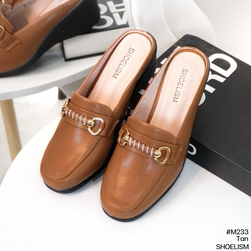 รองเท้าคัชชู (SS M233) เรียบหรูด้วยอะไหล่สุดเกร๋ สวมใส่ง่าย ส้นสูงกำลังดี - รูปที่ 3