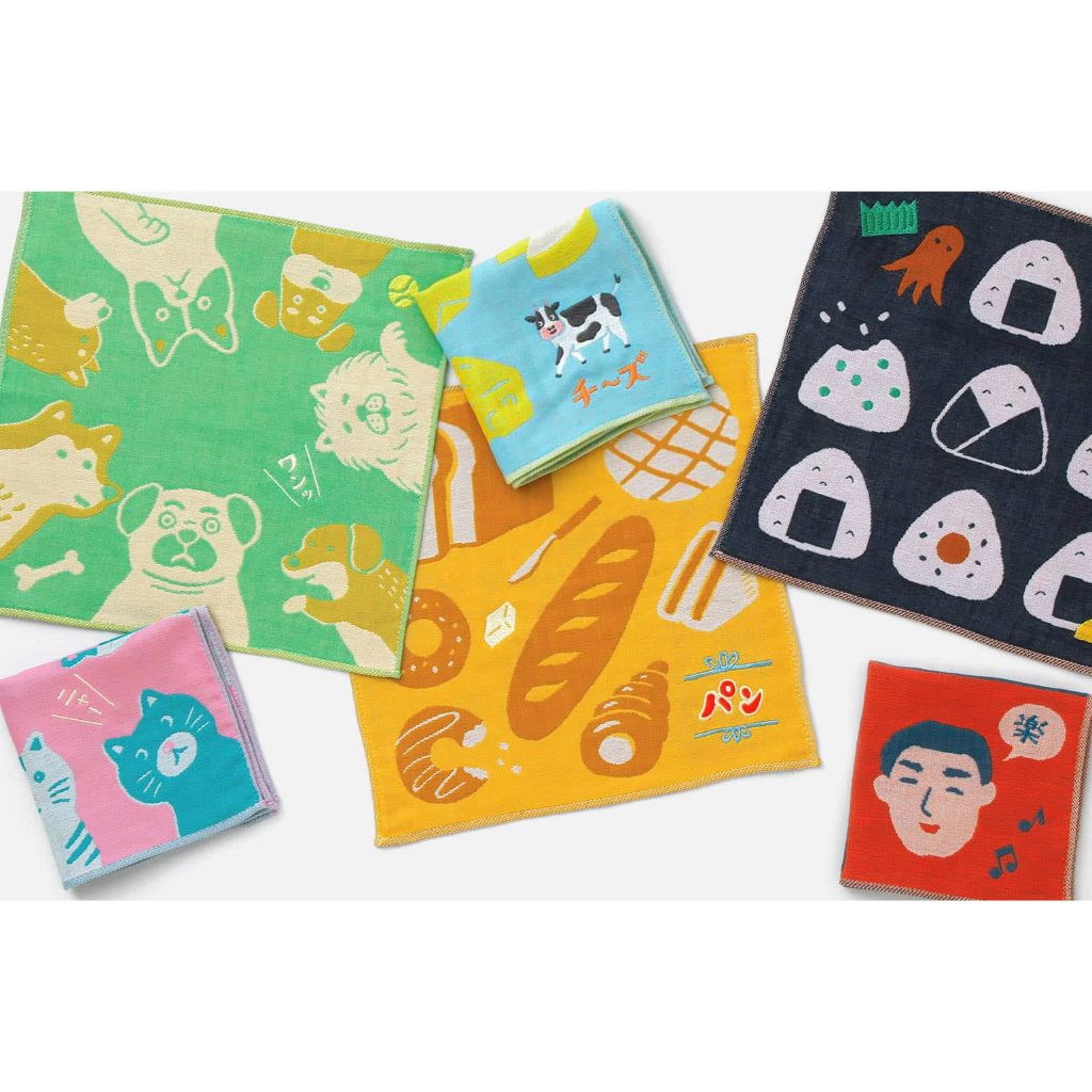 HIGHTIDE Gauze Handkerchief (HLZ012) / ผ้าเช็ดหน้า cotton 100%  แบรนด์ HIGHTIDE จากประเทศญี่ปุ่น