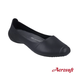 Aerosoft (แอโร่ซอฟ) รองเท้าคัทชูแบบสวม รองเท้าคัทชูสีดำ รุ่น W2880