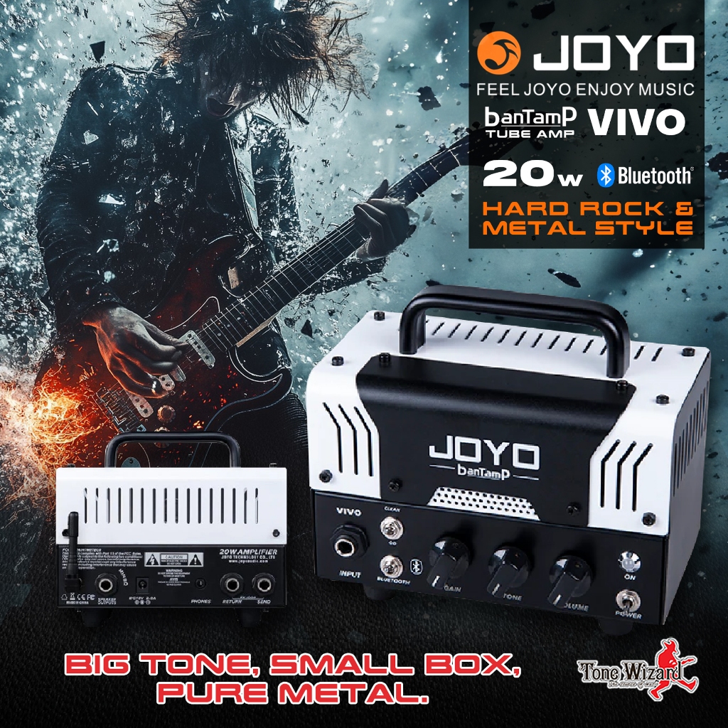 JOYO แอมป์หลอด Tube Amp BanTamp 20W VIVO US Hard Rock (5690)