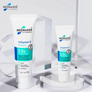 Medmaker Vitamin E Cream 5.5% 50g เมดเมกเกอร์ ครีมวิตามินอี ลดรอยดำ รอยสิว