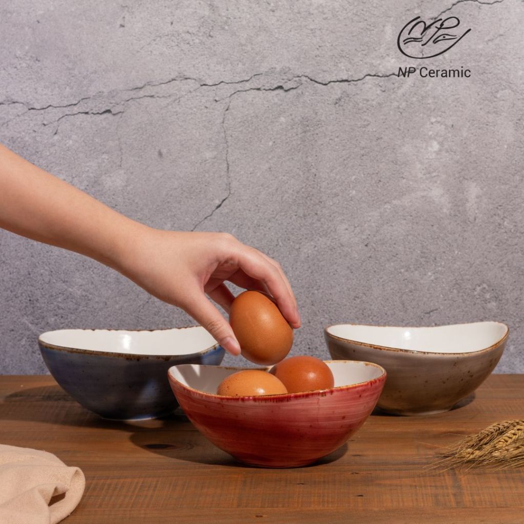 [ลดสูงสุด 80%] NP Ceramic ถ้วยเซรามิค ถ้วยทรงไข่ มีหลากสี