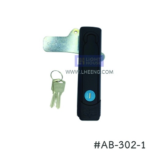 กุญแจ AB-302-1 (ดำ) ใช้สำหรับตู้เหล็ก ตู้ MDB ตู้คอนโทรล ตู้สวิทซ์บอร์ด