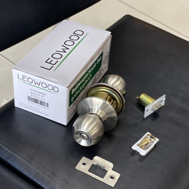 Leowood ลูกบิดหัวกลม สแตนเลส 304 สำหรับห้องทั่วไปและห้องน้ำ ลูกบิดประตู