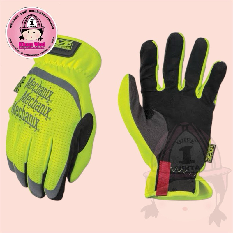 💖คร่ำหวอดเซฟตี้ Mechanix HiViz Fastfit แท้!! ถุงมือช่าง กู้ภัย เซฟตี้ 🇹🇭จัดส่งจากไทย🇹🇭