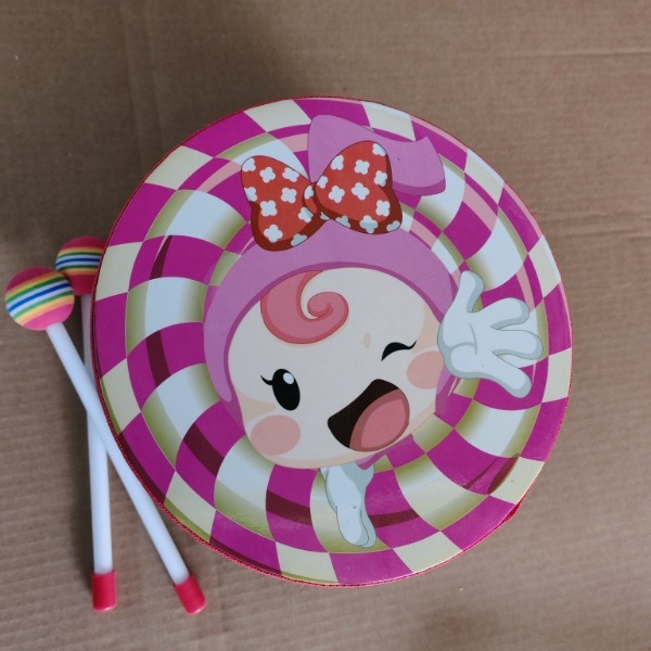 8 นิ้วกลองไม้เด็กมือกลองปฐมวัยเครื่องดนตรีดนตรีของเล่นเด็กการศึกษาใหม่ - รูปที่ 4