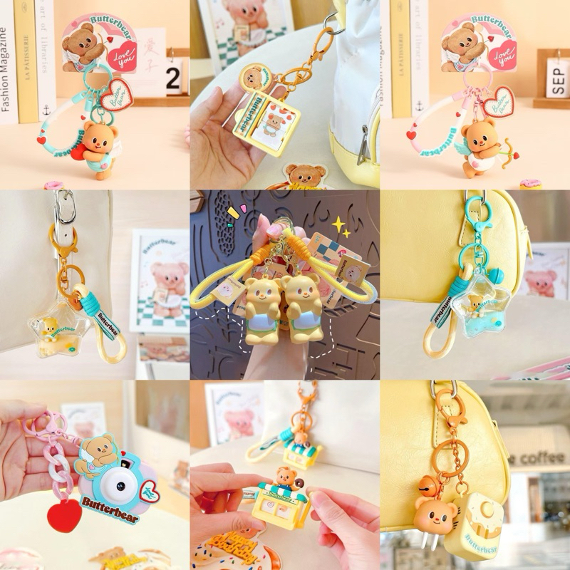 พร้อมส่ง✨รวมพวงกุญแจน้องเนย Butterbear🧸💛