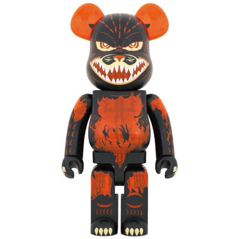Bear brick Gozilla clear orange 1000%