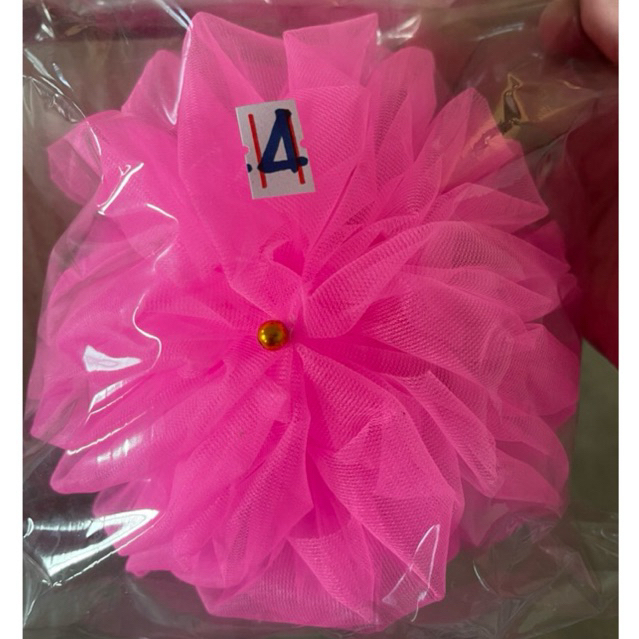 โบว์ผูกกระถางธูป เบอร์ 4 สีชมพู