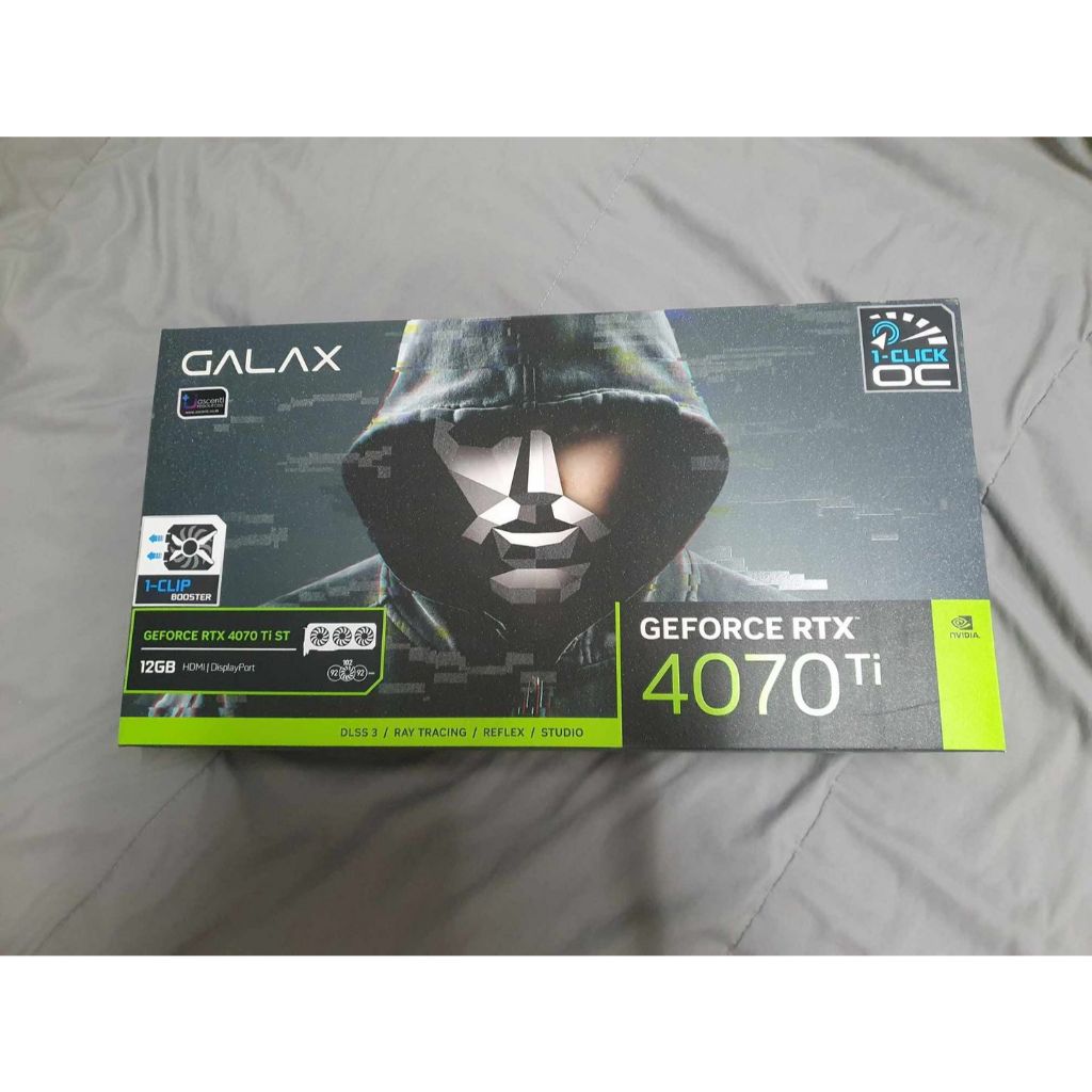 การ์ดจอ GALAX GeForce RTX 4070 Ti ST หลุดจำนำ  ซื้อเมื่อวันที่ 16/01/2023   * GPU : NVIDIA GeForce R